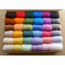 Wool Yarn 36 Colors/ Set DIY Hand Knitting Yarn 3G Per Color 100% Wool Felt Toys Manufacturing Materials