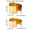 1Set 2 Rolls 2 Styles Brass Sheets Good Plasticity and High Strength Gold 1roll/style 3