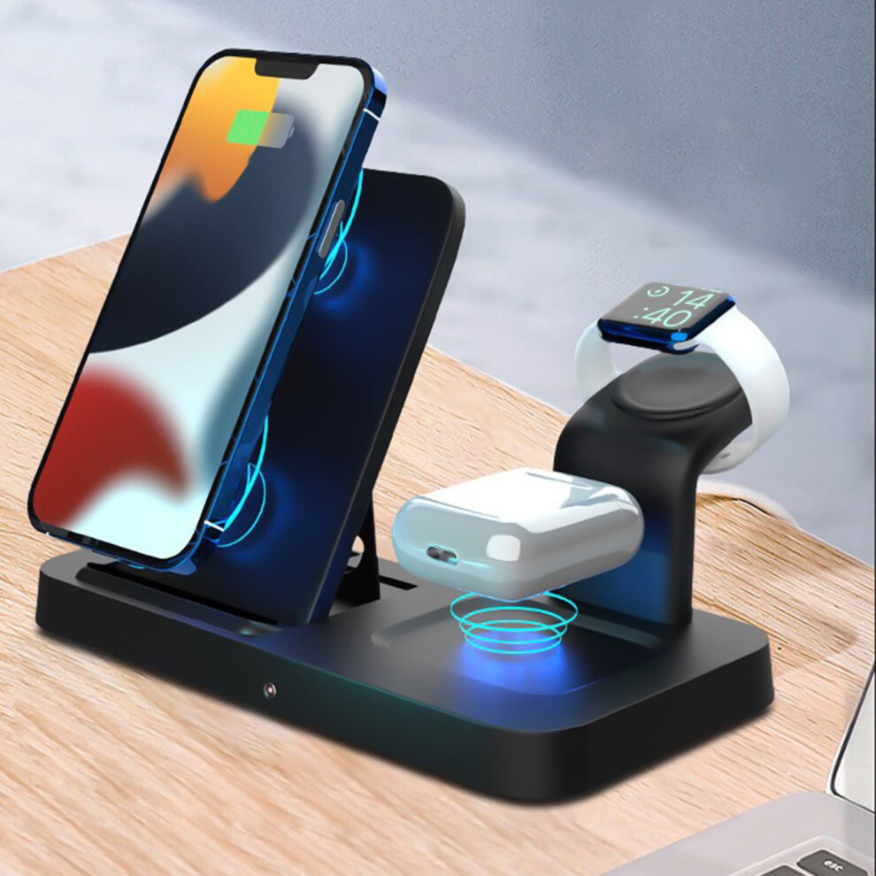 Lmueinov Wireless Charging Station 3 In 1 Charging Station For Multiple Devices 15W Wireless Charger Stand Ios/Android Fast Charging And Convenient 9395123988108