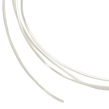 99 cm (3,28 ft) plat S925 sterlingzilveren draad, 0,8 mm breed, rechthoekig, zacht draad voor het maken van sieraden, ringen, armbanden en andere