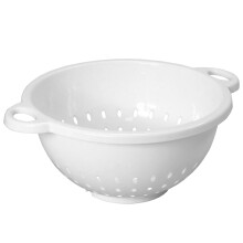 Πλαστικό βαθύ σουρωτήρι Chef Craft Select, 11x5 ίντσες και 5 λίτρα, λευκό