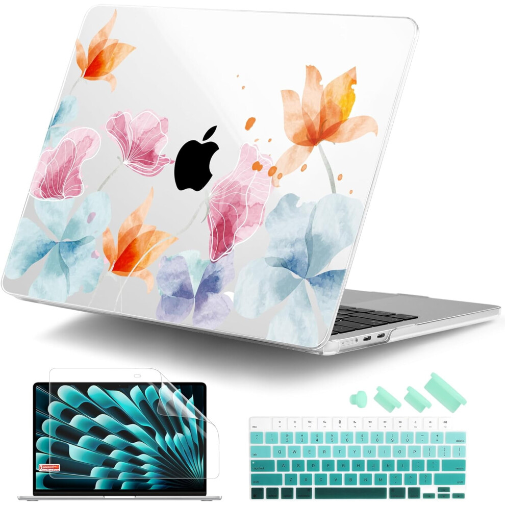 Compatible With M3 Macbook Air 15 Inch Case 2024 2023 A3114 A2941 M2 Retina Display Touch Id, Hard Case 9395123988085