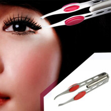 Eyebrow Tweezers with LED Light Stainless Steel Makeup Tools Convenient to Use Hair Removal Illuminate with Bright Light