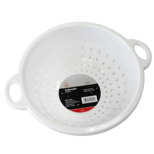 Πλαστικό βαθύ σουρωτήρι Chef Craft Select, 11x5 ίντσες και 5 λίτρα, λευκό 2