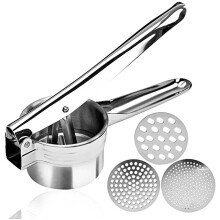 Potato Ricer Masher Heavy Duty Stainless Steel Press Mashed Potatoes Kitchen. Q2A7