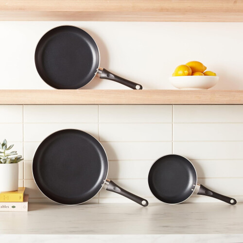 Durable Non-Stick Cookware Set, Pots and Pans, 8-Piece, Black 2