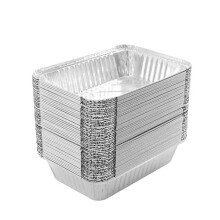 20 buc. Tavă din folie de aluminiu, recipient pentru ambalarea alimentelor, tigaie din aluminiu cu capace, recipiente de depozitare a alimentelor de
