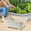 Window Box Planter with Drainage Holes and Removable Tray, Large Rectangular Flower Plant Pot 2