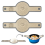 Silicone Bread Sling for Dutch Oven Liners, Non Stick 2 PCS, Easy Clean Reusable Silicone Bread Baking 2