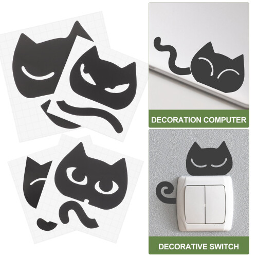 4 phíosa Páipéir Calcomanias De Pared Kitten Sticker Wall Decals Lipéad do Leanaí 1