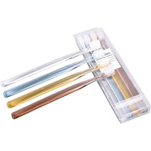 TOYMYTOY 8pcs in Two Boxes Superfine Bristle Toothbrush Crystal Transparent Toothbrushes for Travel Home Use(Assorted Color)