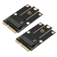 2X M.2 NGFF To Mini PCI-E Converter Adapter For M.2 Wlan Card AX200 9260 8265 8260 For Laptop