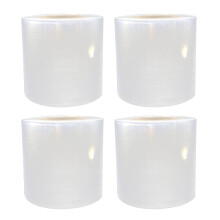 Mizh4pcs PE csomagolófóliák Környezetbarát zsugorfólia Átlátszó csomagolófólia (5x14000cm)