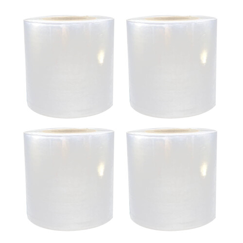 Mizh4pcs Μεμβράνες περιτυλίγματος PE Οικολογική, ελαστική, συρρικνούμενη μεμβράνη