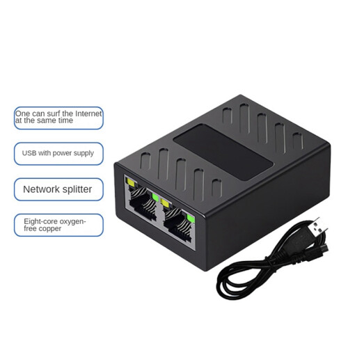Καλώδιο δικτύου 1to2EthernetΔιαχωριστής δικτύου RJ4510MΠροσαρμογέας επέκτασης συνδέσμου 2