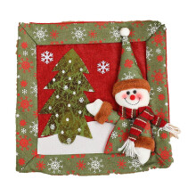 Housse de coussin Txmfgh à motif bonhomme de neige de Noël - Décoration festive pour la maison, matière confortable, facile à changer pour le