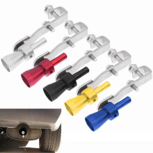 Walbest Metal Turbo Sound Whistle Muffler Exhaust Pipe Whistler for Car Vehicle Black Tone, XL