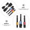 Screwdriver 14 Pcs Conversion Adapter Socket Sleeve Metal Steel 3