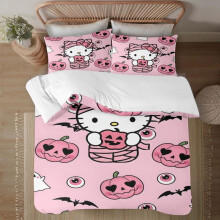 Ensemble de couette Comfort 3 pièces à motifs animaux de dessin animé, comprenant 1 couette douce et mignonne et 2 taies d'oreiller, taille King