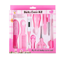 Kit de cuidados para recém-nascidos com 10 peças, conjunto de suprimentos essenciais para cuidados com bebês e crianças pequenas. Portátil.