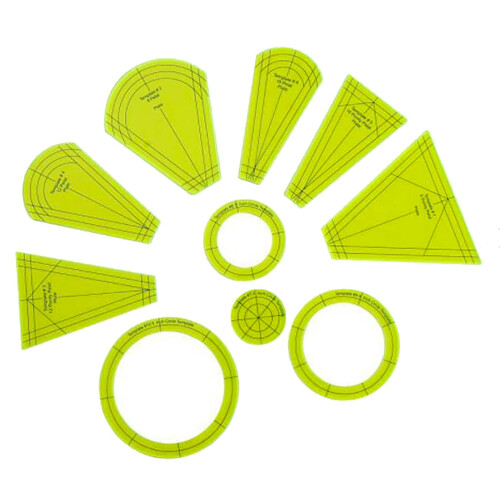 Premium Dresden Plate Template Set Quilting Cutting Mats