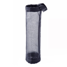 Plastic zakhouder van gaas, ophangbaar, opvouwbaar, ademend en wasbaar, hangend opbergrek voor vuilniszakken in de keuken.