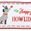 Fita de Natal Homeford com estampa de cachorros e efeito linho, 6,35 cm (2-1/2 polegadas), 9,14 m (10 jardas), cinza. 2