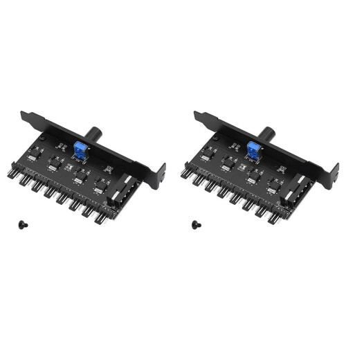 2X Pc8Channels Πλήμνη Ανεμιστήρα Ψύξης Ελεγκτής Ταχύτητας Ανεμιστήρα για Περίβλημα CPU