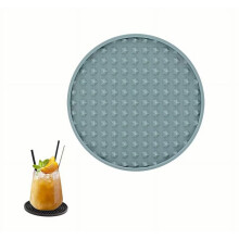 Porta-copos de silicone antiderrapantes, resistentes ao calor, compatíveis com qualquer tamanho de copo, proteção macia para mesas contra danos -