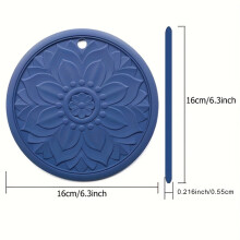Conjunto de 3 porta-copos de silicone DEKAXID, com design vintage vazado, resistentes ao calor e anti-escaldantes, fáceis de limpar – Compatíveis