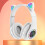 Ασύρματα ακουστικά Bluetooth Quinlirra Gaming, πτυσσόμενα ελαφριά ακουστικά Over-Ear με 1