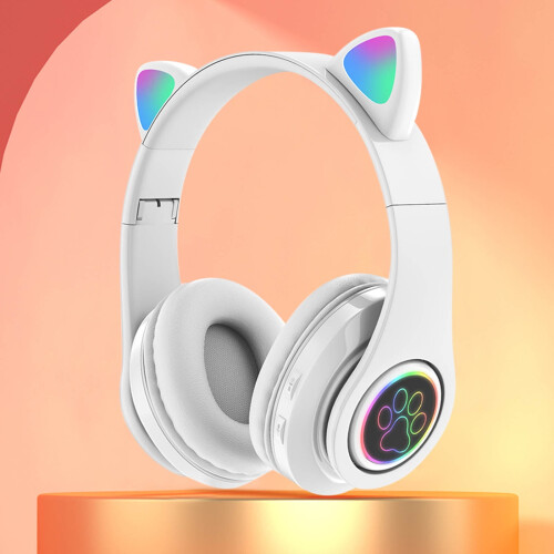 Ασύρματα ακουστικά Bluetooth Quinlirra Gaming, πτυσσόμενα ελαφριά ακουστικά Over-Ear με