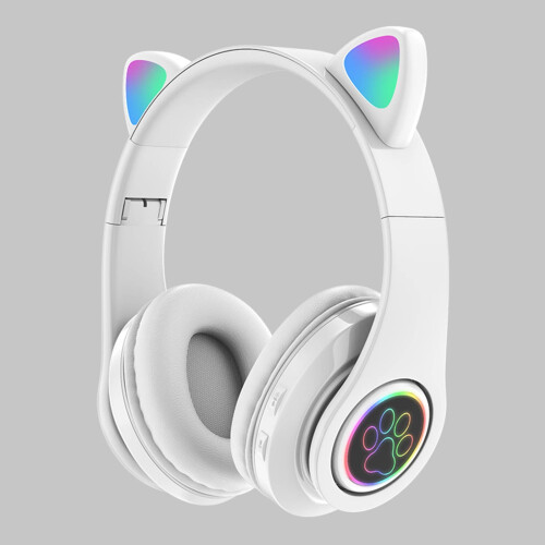 Ασύρματα ακουστικά Bluetooth Quinlirra Gaming, πτυσσόμενα ελαφριά ακουστικά Over-Ear με 2