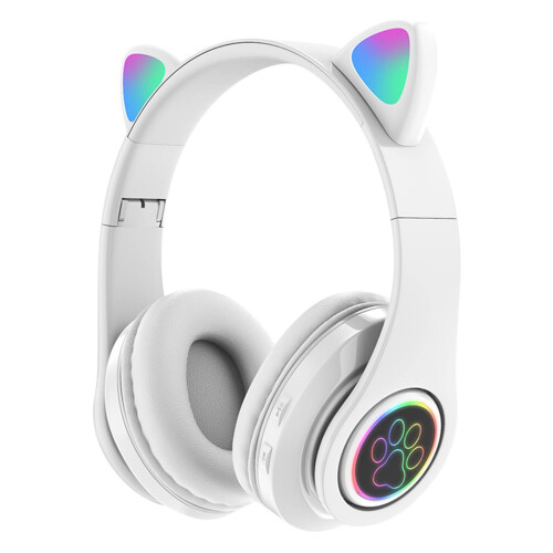 Ασύρματα ακουστικά Bluetooth Quinlirra Gaming, πτυσσόμενα ελαφριά ακουστικά Over-Ear με 1