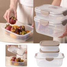 Bandeja Dividida para Legumes Donemore Mini, Compatível com Organizadores de Geladeira, Recipiente Transparente Reutilizável para Lanches de