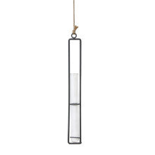 Vasos de flores em forma de tubo de ensaio de vidro transparente para decoração de mesa, pendurados na parede, terrários de ar, enfeites de Natal