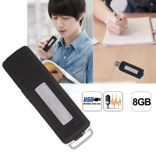 Μίνι 8GB USB Disk Pen Flash Drive Ψηφιακή συσκευή εγγραφής ήχου Φωνητική εγγραφή 150 ωρών, 2