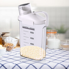 Pote hermético Gnobogi, caixa transparente à prova de insetos para conservar grãos frescos na cozinha - Compatível com acessórios Gnobogi