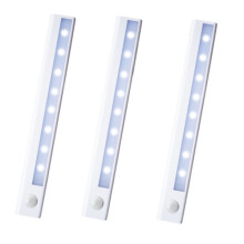 INF Schrankbeleuchtung / Thekenbeleuchtung, LED-Lichtleiste mit Bewegungsmelder, 3er-Pack, Weiß