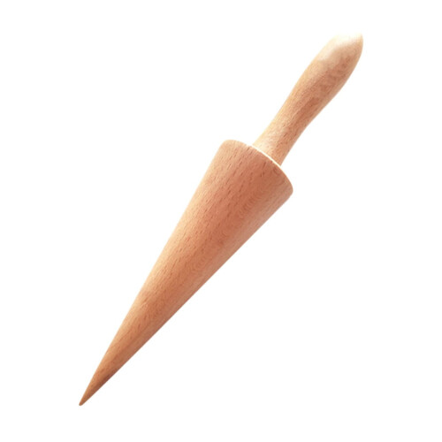 Eis-Holzroller, Pizzelle-Roller, Holzroller, Backrolle, Backwerkzeug