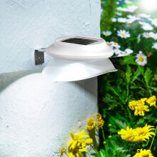 RnemiTe-amo Solar Wall Light Outdoor Wall White Light Fence Lighting For Terrace Front Door, Wall And Led Decorative Light Waterproof(1Pcs)