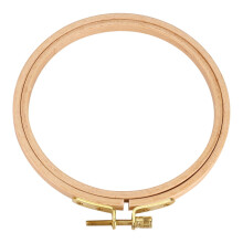 Bastidor de bordado circular de bambu, aro de ponto cruz de 3 a 7 polegadas para bordado e ponto cruz, para artesanato e costura (12,5 cm)