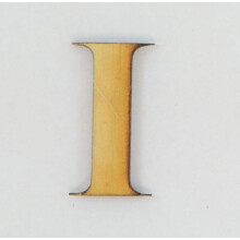 stuk, 5 inch x 1/8 inch dikke houten letters 'Times New Roman Bold I'. Ideaal voor knutselprojecten en diverse decoraties.