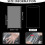 1 conjunto com 100 unidades de sacos termorretráteis transparentes de PVC de 45 x 28 cm (17,7 x 11 polegadas), filme retrátil retangular grande 6