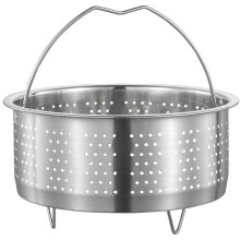 Panier vapeur Eease en acier inoxydable pour cuiseur à riz et légumes - 21,5 x 21,5 x 9 cm