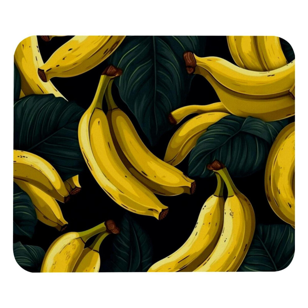Vintage Banana Pattern Mouse Pad 8.3'' X 9.8'' With Non-Slip Rubber Base, Compatible With Laptop, Gaming & Office 9395123332147