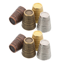 Sewing Materials Thimble Tools for Hand Quilting Supply Alloy Protector Metal 8 Pcs