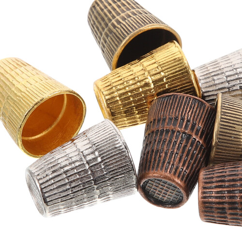 Sewing Materials Thimble Tools for Hand Quilting Supply Alloy Protector Metal8Pcs 1