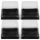 Eease Clear Cupcake Boxes 100Pcs Plastic Mini Cake Containers with Dome Lids 6