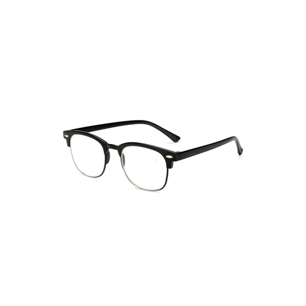 Reading Glasses with Power +1.0-+4.0 Black Black +1.0